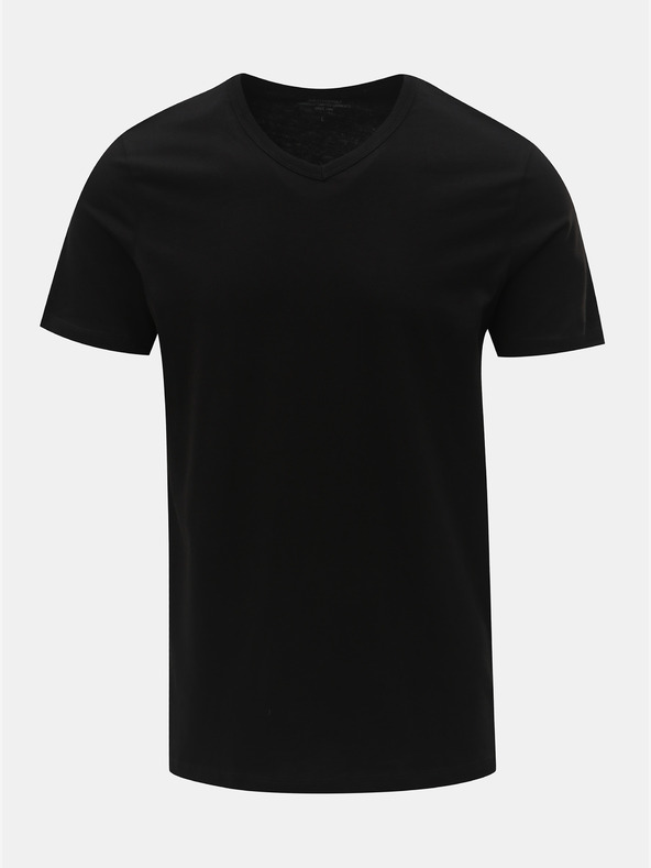 Jack & Jones Komplet od dvije crne osnovne majice s V-izrezom Jack & Jones