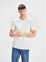 Jack & Jones Komplet od dvije bijele osnovne majice s V-izrezom Jack & Jones