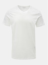 Jack & Jones Komplet od dvije bijele osnovne majice s V-izrezom Jack & Jones