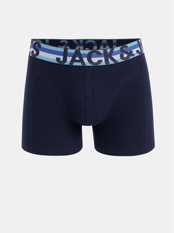 Jack & Jones Komplet od tri bokserice u crnoj i tamnoplavoj boji s printom Jack & Jones