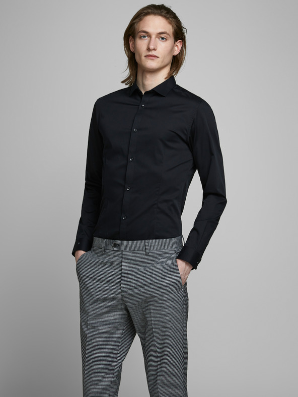 Jack & Jones Jack & Jones Parma crna uska košulja