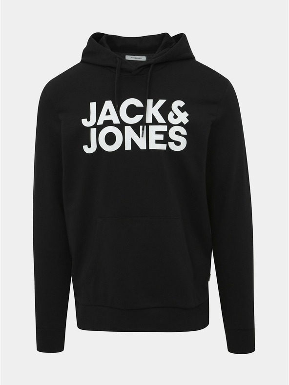 Jack & Jones Jack & Jones Crna majica s kapuljačom