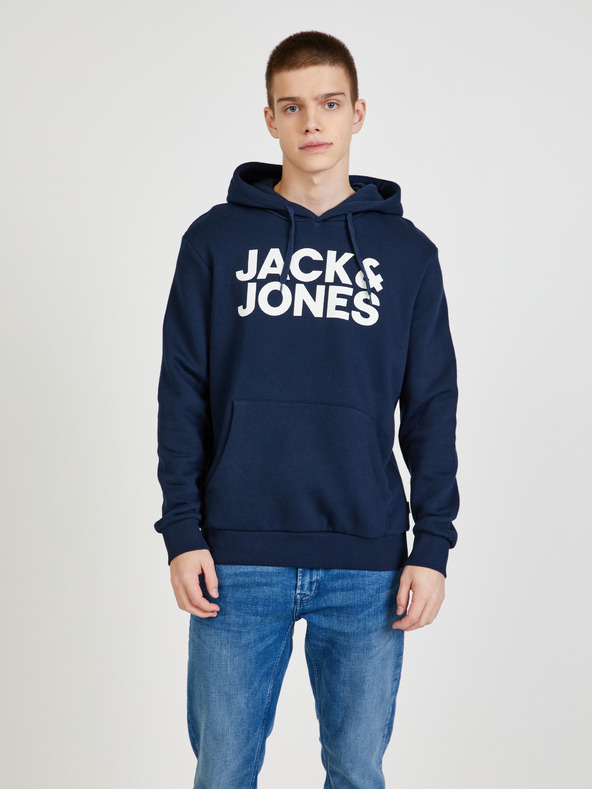 Jack & Jones Jack & Jones tamnoplava majica s kapuljačom
