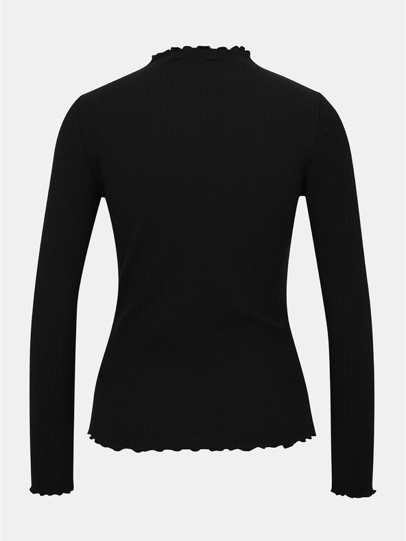 ONLY Crna rebrasta majica ONLY Emma