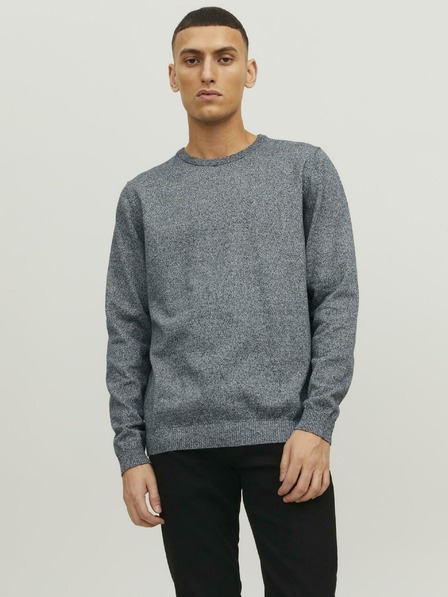 Jack & Jones Jack & Jones Basic tamnoplavi tigrasti base pulover