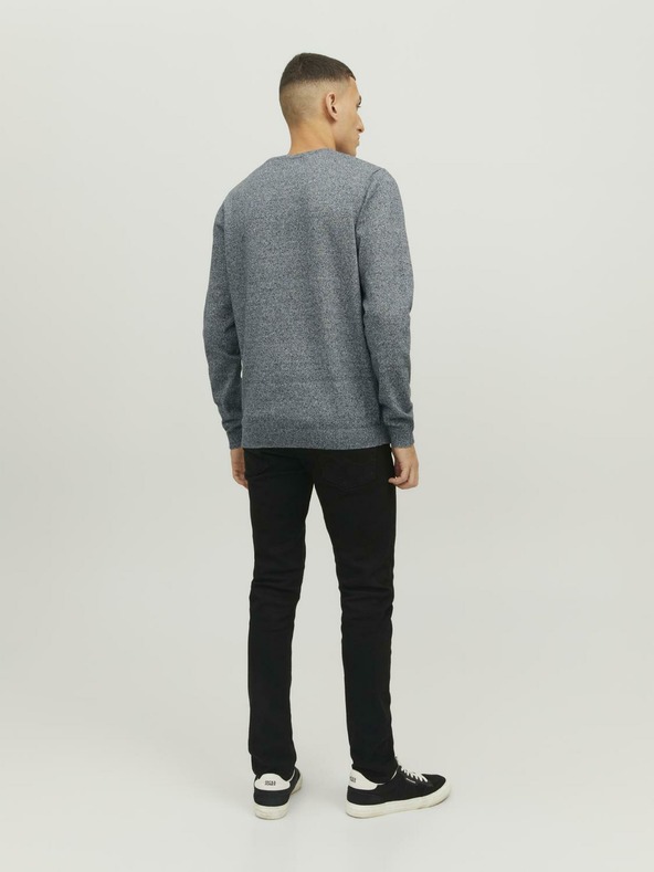 Jack & Jones Jack & Jones Basic tamnoplavi tigrasti base pulover