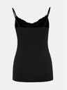 Vero Moda Crna majica bez rukava s VERO MODA Inge čipkom