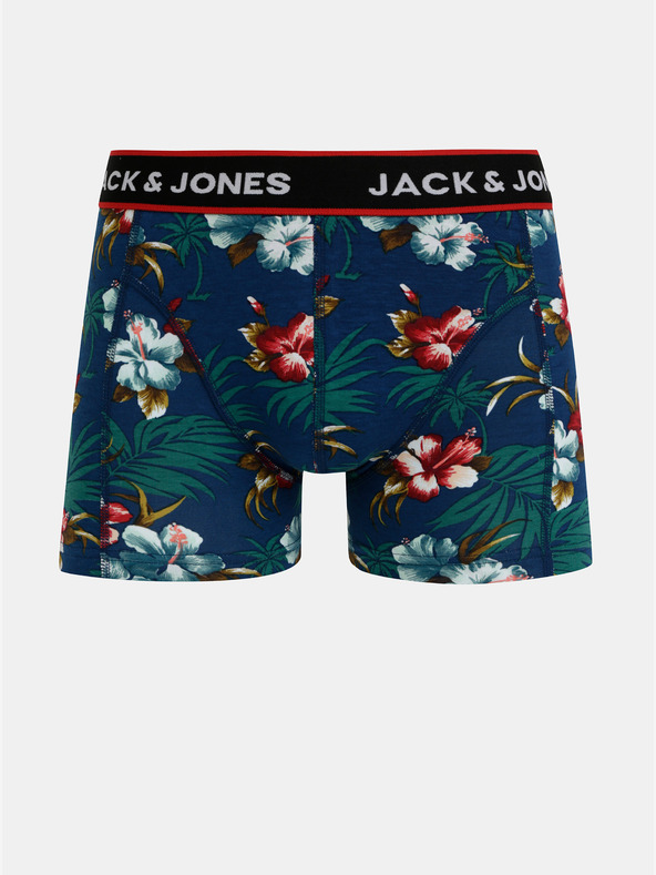 Jack & Jones Set od tri bokserice u plavoj i crnoj boji Jack & Jones Flower
