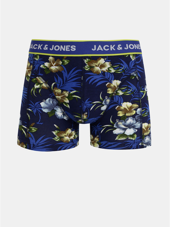Jack & Jones Set od tri bokserice u plavoj i crnoj boji Jack & Jones Flower