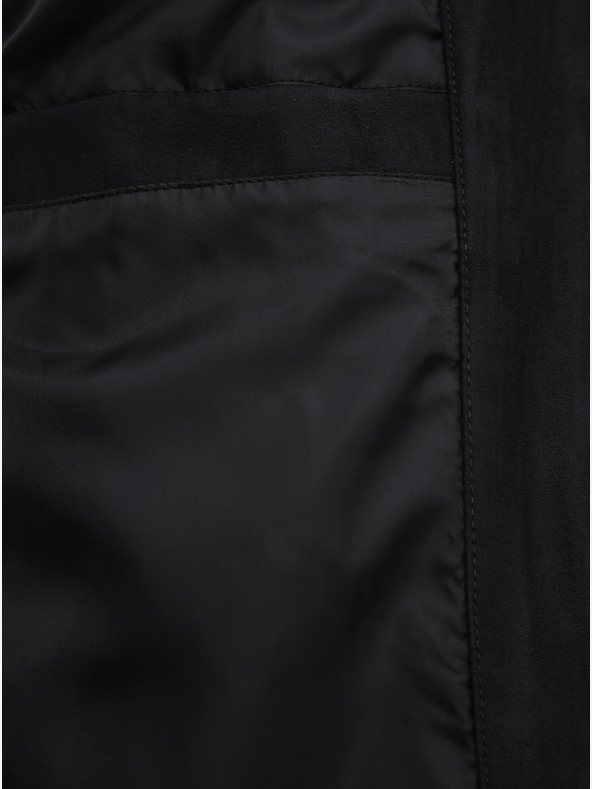 Jack & Jones Jack & Jones Rocky jakna od brušene kože u crnoj boji