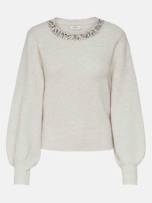 ONLY Krem pulover ONLY Elsa