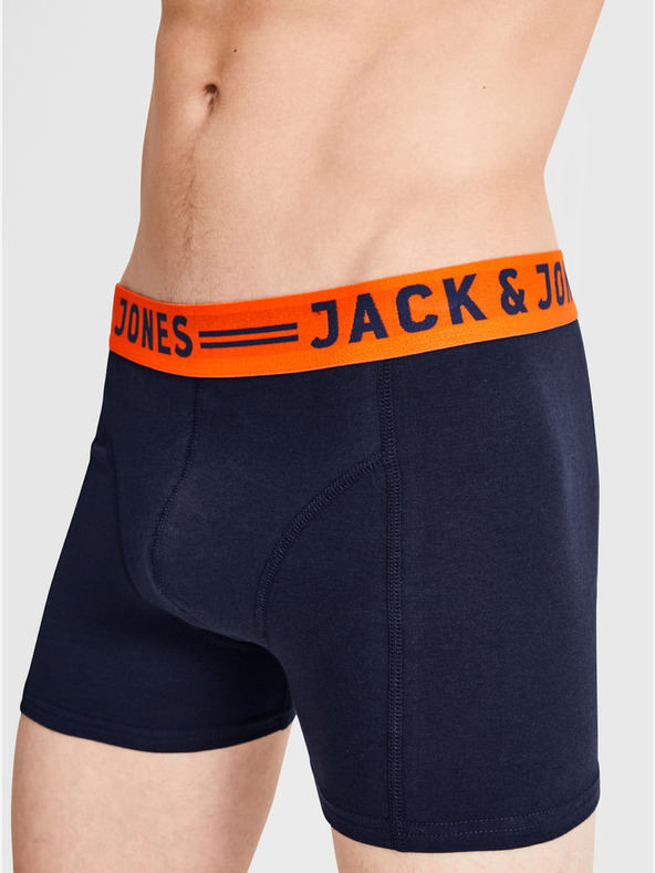 Jack & Jones Jack & Jones Lichfield bordo, mornarsko plave i sive muške bokserice od tri komada