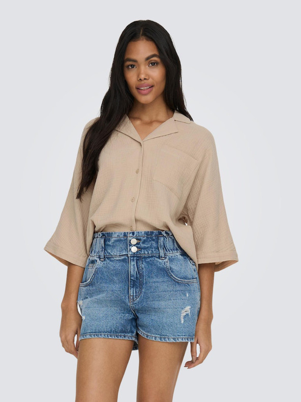 ONLY Bež ženska bluza ONLY Thyra
