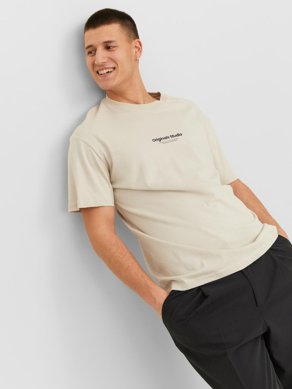 Jack & Jones Jack & Jones Vesterbro bež muška majica