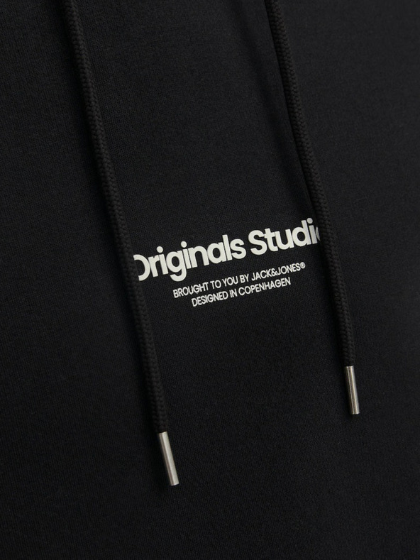 Jack & Jones Jack & Jones Vesterbro Crna muška majica s kapuljačom