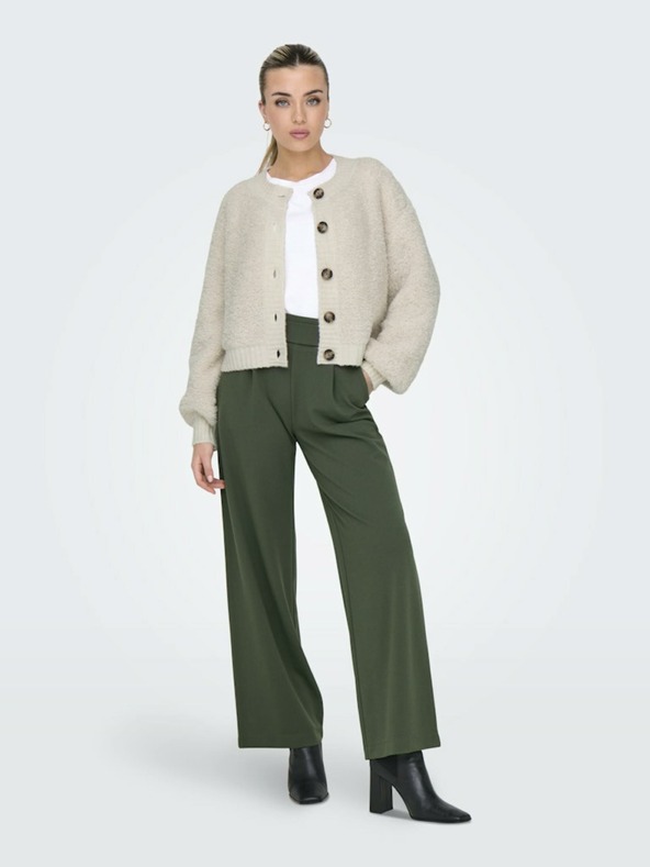 Jacqueline de Yong JDY Geggo ženske tamnozelene široke hlače