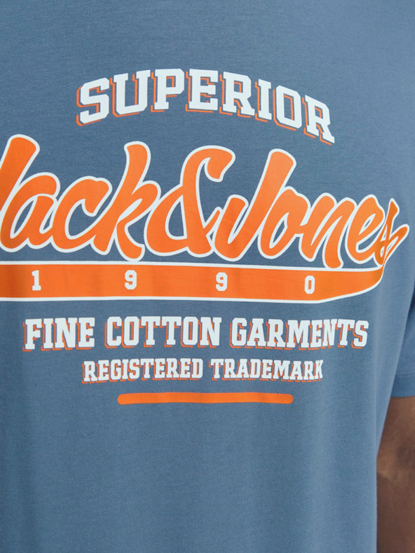 Jack & Jones Plava muška majica s logotipom Jack & Jones