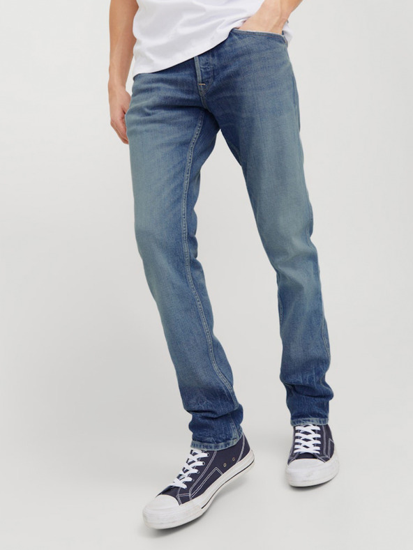 Jack & Jones Plave muške uske traperice Jack & Jones Glenn