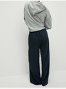 Marks & Spencer Marks & Spencer široke krep hlače s elastičnim strukom u tamnoplavoj boji