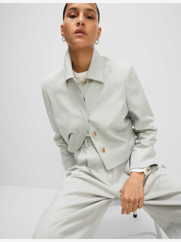 Marks & Spencer Marks & Spencer siva jakna s kratkim ovratnikom