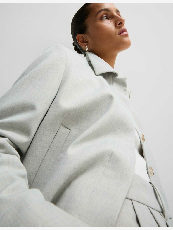 Marks & Spencer Marks & Spencer siva jakna s kratkim ovratnikom