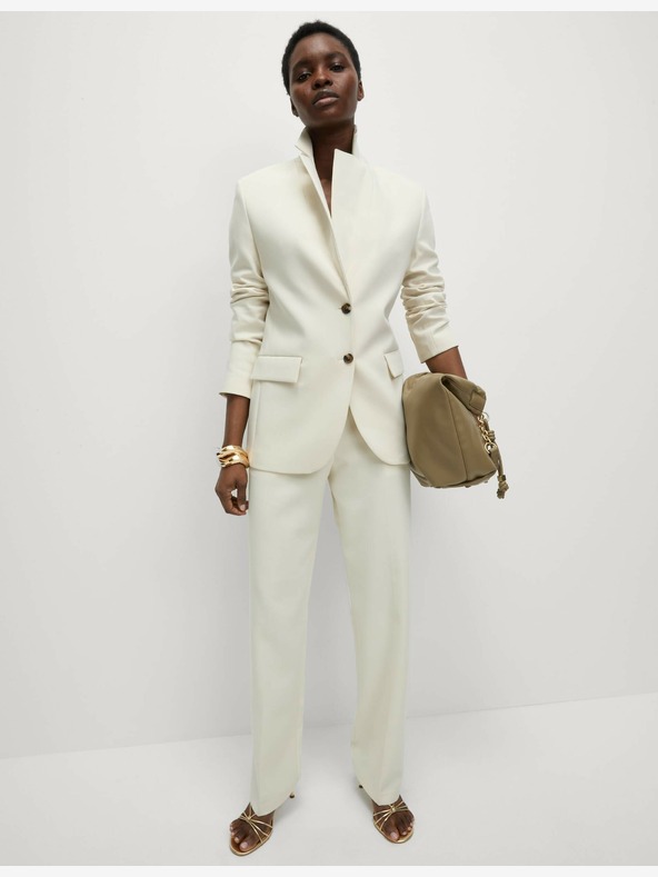 Marks & Spencer Marks & Spencer sako s jednim kopčanjem u krem ​​boji