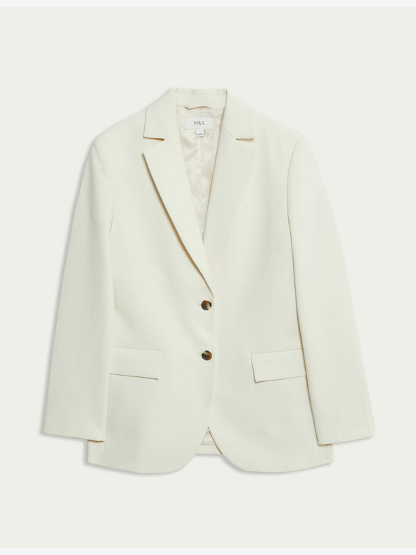 Marks & Spencer Marks & Spencer sako s jednim kopčanjem u krem ​​boji