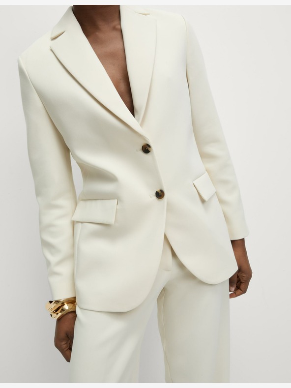 Marks & Spencer Marks & Spencer sako s jednim kopčanjem u krem ​​boji