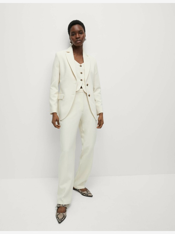 Marks & Spencer Marks & Spencer sako s jednim kopčanjem u krem ​​boji