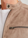Jack & Jones Jack & Jones bež muška jakna od brušene kože