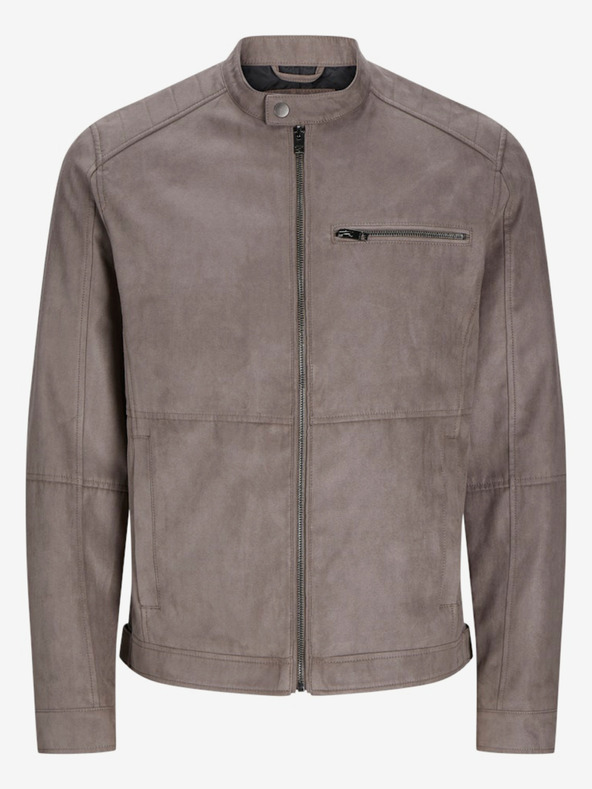 Jack & Jones Jack & Jones bež muška jakna od brušene kože