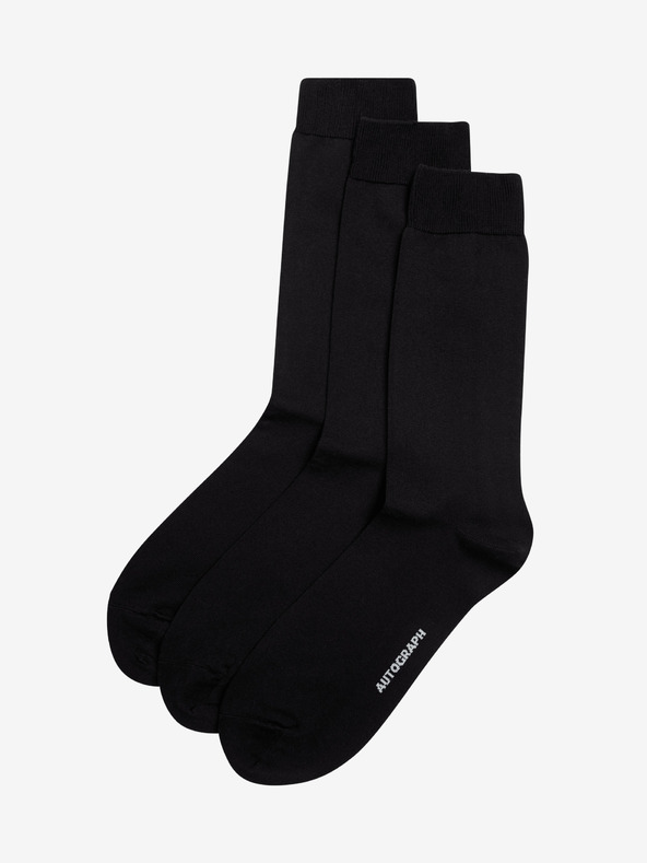 Marks & Spencer 3 para čarapa, visoke oznake egipatskog pamuka i Spencer crna