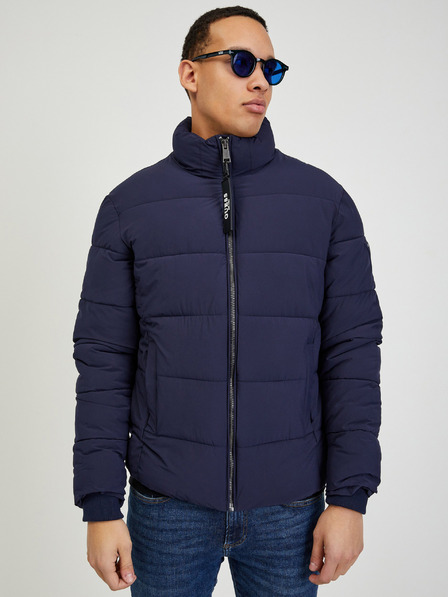 Guess Guess muška tamnoplava prošivena zimska jakna