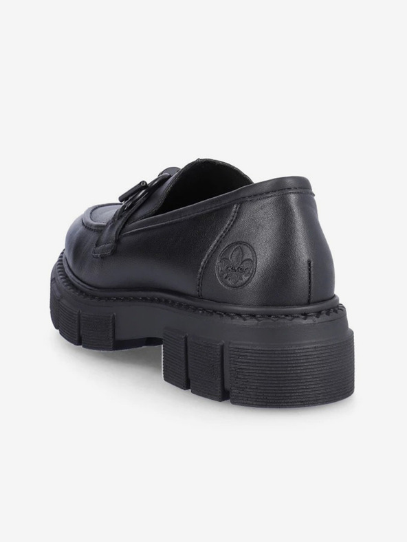 Rieker Rieker crne ženske kožne mokasine