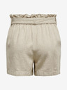 Jacqueline de Yong JDY Say bež ženske lanene kratke hlače