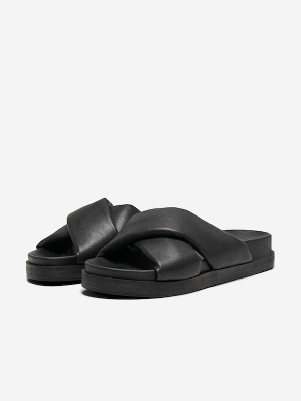 ONLY Crne ženske papuče SAMO Minnie-12