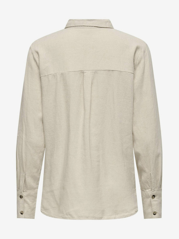 Jacqueline de Yong JDY Say bež ženska lanena košulja