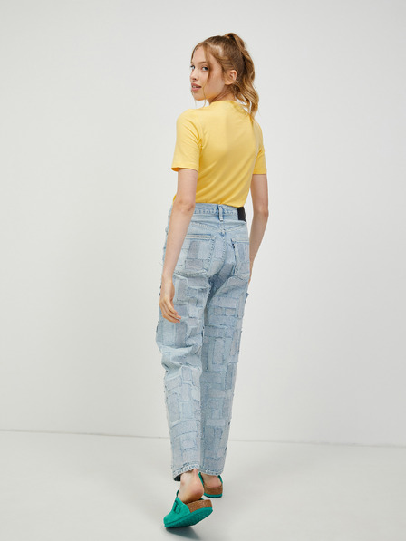 Vero Moda Žuta majica s VERO MODA Glow prorezom