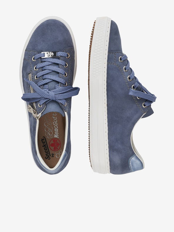 Rieker Rieker plave ženske tenisice od brušene kože