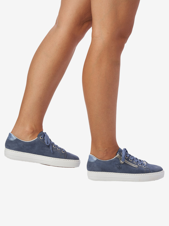 Rieker Rieker plave ženske tenisice od brušene kože