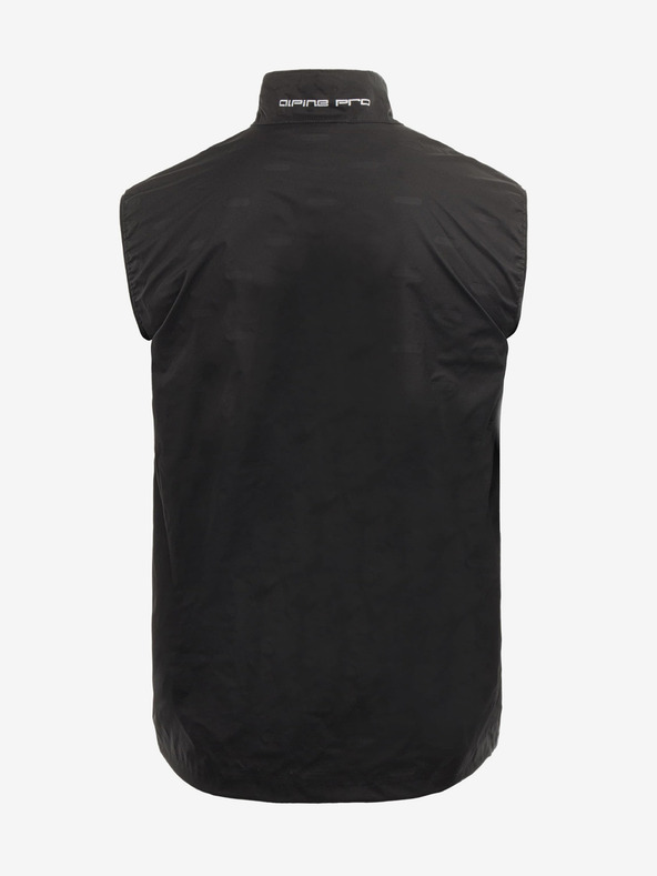 ALPINE PRO Crni muški izolirani prsluk na napuhavanje ALPINE FOR HERDEN