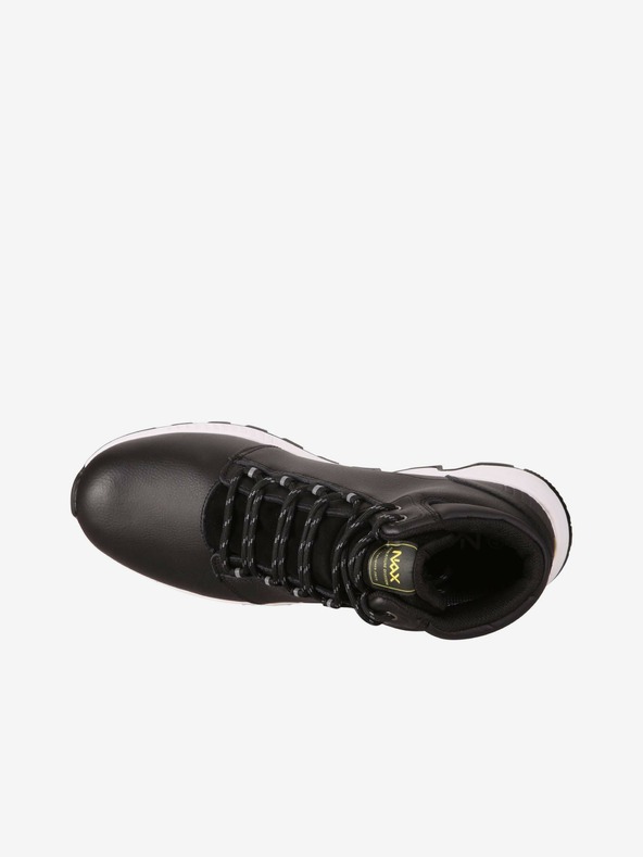 NAX Crne muške kožne zimske gležnjače NAX Jekt