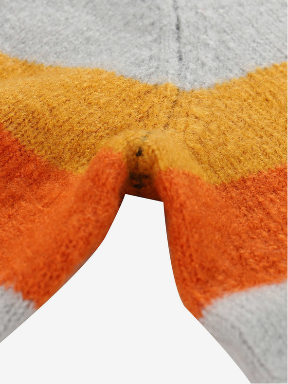 NAX Narančasto-plavi dječački pulover na pruge NAX MOERO