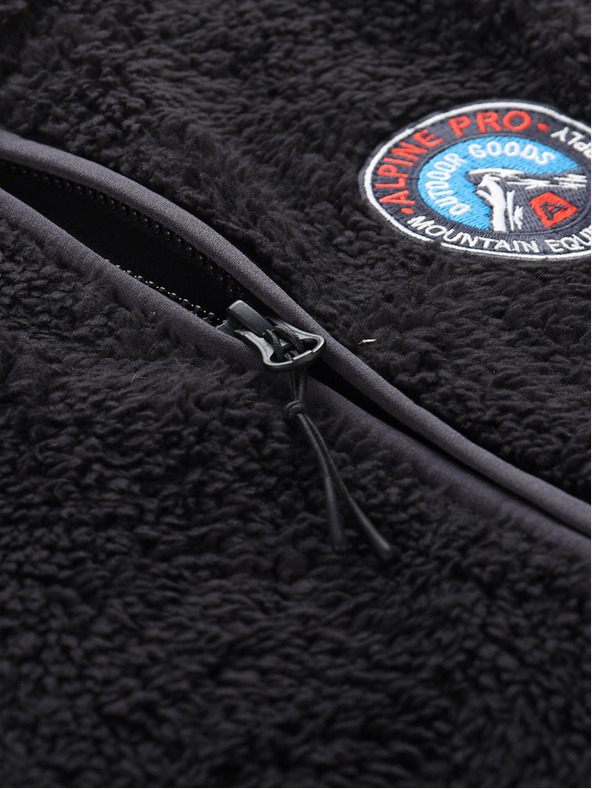 ALPINE PRO Crni dječji prsluk ALPINE ZA OKARO