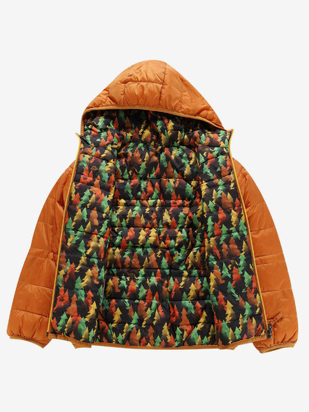 ALPINE PRO Smeđa dječja dvostrana zimska jakna ALPINE PRO EROMO