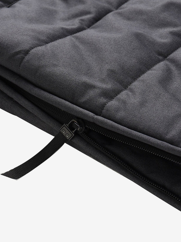 ALPINE PRO Tamno siva ženska zimska prošivena vesta s membranom ALPINE PRO HARDA