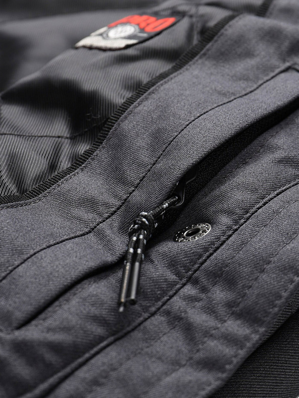 ALPINE PRO Tamno siva ženska zimska prošivena vesta s membranom ALPINE PRO HARDA