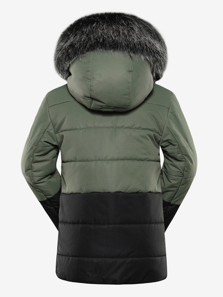 ALPINE PRO Crno-zelena dječja zimska jakna ALPINE PRO EGYPO