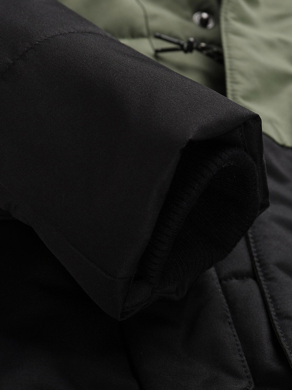 ALPINE PRO Crno-zelena dječja zimska jakna ALPINE PRO EGYPO