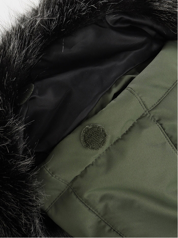 ALPINE PRO Crno-zelena dječja zimska jakna ALPINE PRO EGYPO